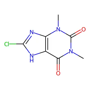 8-Chlorotheophylline structure