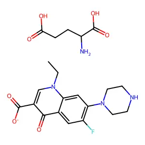 Norfloxacin glutamate structure