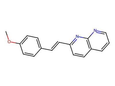 2-[2-(4-Methoxyphenyl)ethenyl]-1,8-naphthyridine structure