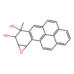 Benzo(10,11)chryseno(3,4-b)oxirene-7,8-diol, 7,8,8a,9a-tetrahydro-7-methyl- structure