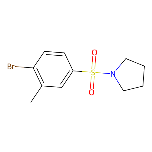 1-(4-Bromo-3-methylphenylsulfonyl)pyrrolidine structure