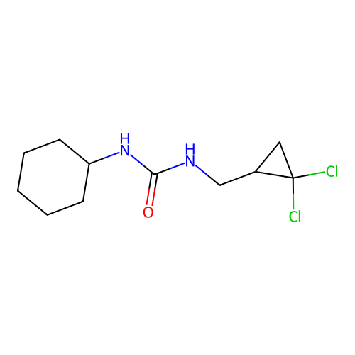 N-Cyclohexyl-N'-[(2,2-dichlorocyclopropyl)methyl]urea structure
