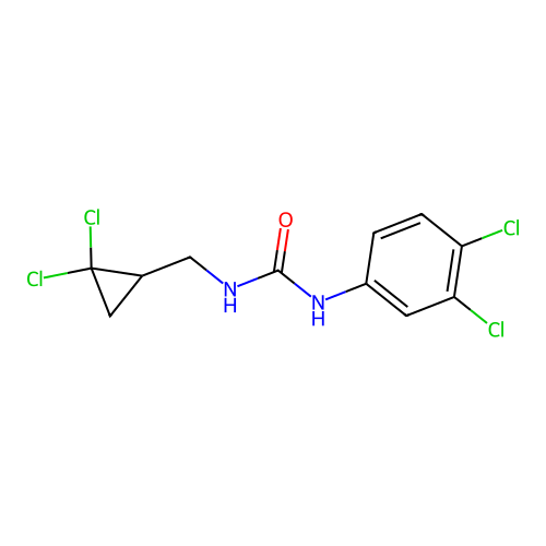 1-[(2,2-Dichlorocyclopropyl)methyl]-3-(3,4-dichlorophenyl)urea structure