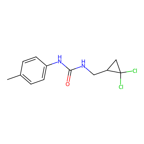1-[(2,2-Dichlorocyclopropyl)methyl]-3-(4-methylphenyl)urea structure