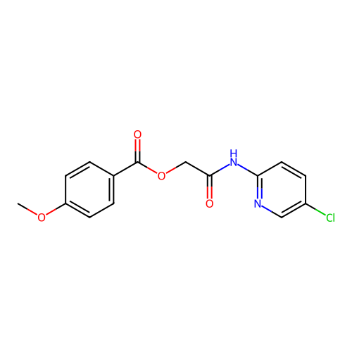 [2-[(5-Chloropyridin-2-yl)amino]-2-oxoethyl] 4-methoxybenzoate structure