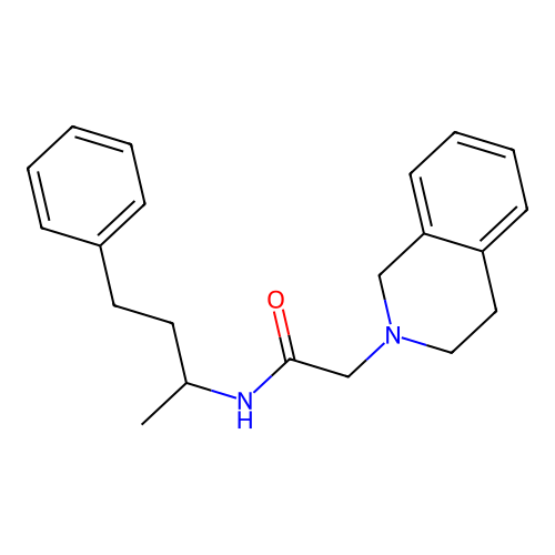 2-(3,4-dihydro-1H-isoquinolin-2-yl)-N-(4-phenylbutan-2-yl)acetamide structure