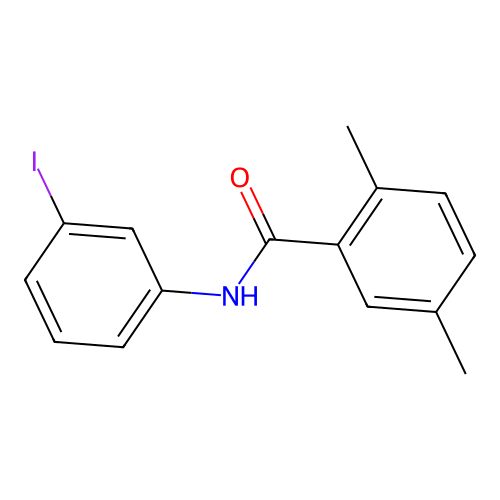 N-(3-iodophenyl)-2,5-dimethylbenzamide structure