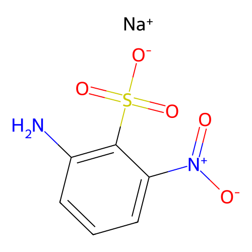 Sodium 2-amino-6-nitrobenzenesulphonate structure