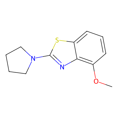 4-Methoxy-2-(pyrrolidin-1-yl)benzo[d]thiazole structure