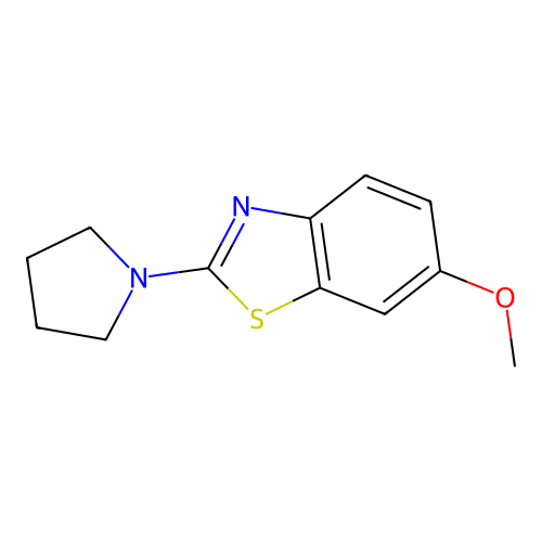 6-Methoxy-2-(pyrrolidin-1-yl)benzo[d]thiazole structure