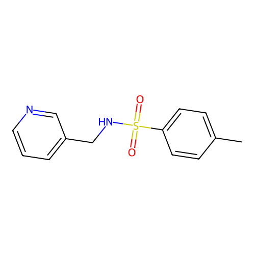 4-methyl-N-(pyridin-3-ylmethyl)benzenesulfonamide structure