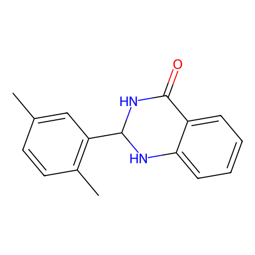 2-(2,5-dimethylphenyl)-2,3-dihydroquinazolin-4(1h)-one structure