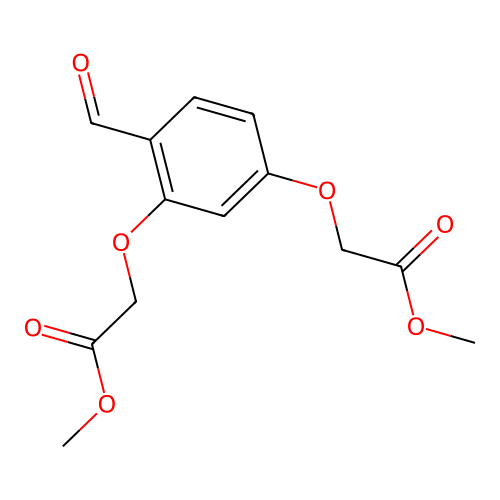 Dimethyl 2,2'-[(4-formyl-1,3-phenylene)bis(oxy)]diacetate structure