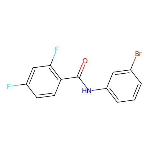 N-(3-bromophenyl)-2,4-difluorobenzamide structure