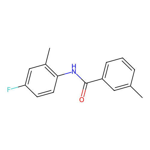 N-(4-fluoro-2-methylphenyl)-3-methylbenzamide structure