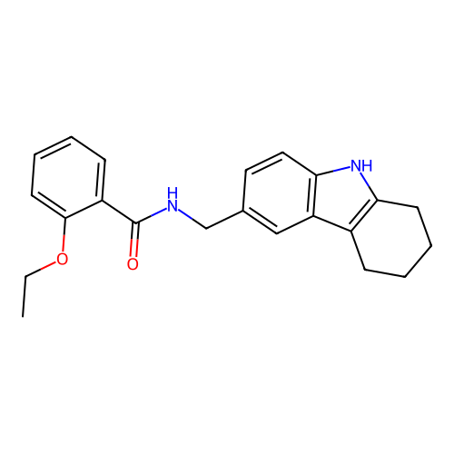 2-ethoxy-N-[(2,3,4,9-tetrahydro-1H-carbazol-6-yl)methyl]benzamide structure