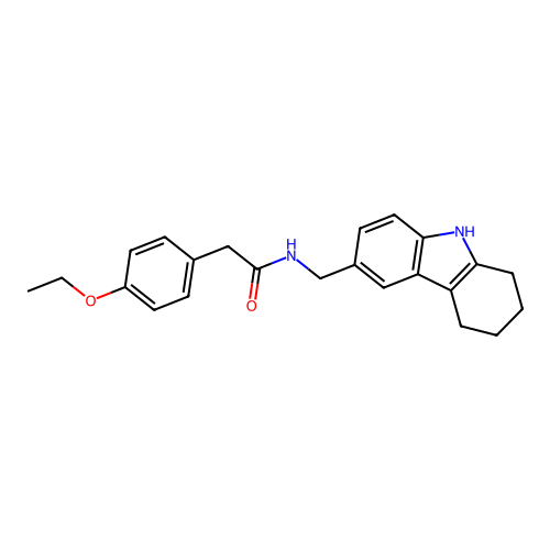 2-(4-ethoxyphenyl)-N-((2,3,4,9-tetrahydro-1H-carbazol-6-yl)methyl)acetamide structure