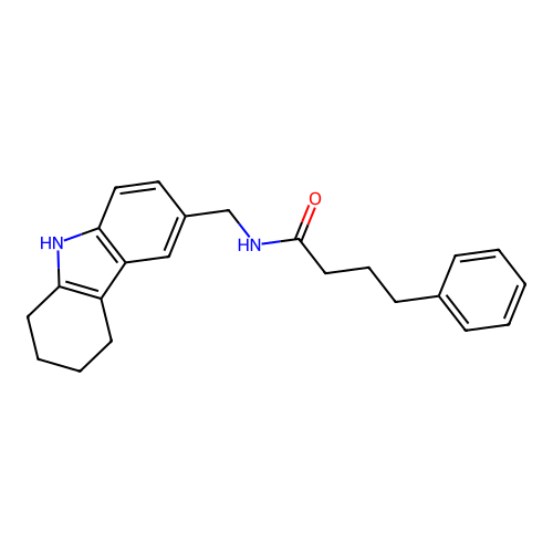 4-phenyl-N-((2,3,4,9-tetrahydro-1H-carbazol-6-yl)methyl)butanamide structure
