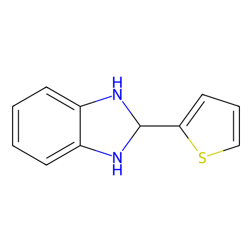 2-(Thiophen-2-yl)-2,3-dihydro-1H-benzimidazole structure