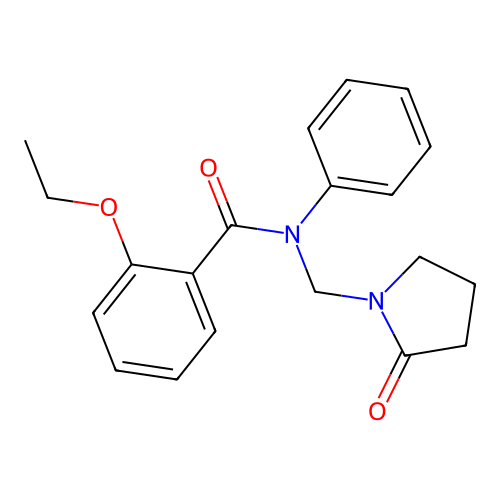 2-ethoxy-N-[(2-oxopyrrolidin-1-yl)methyl]-N-phenylbenzamide structure