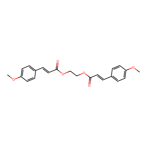 2-[3-(4-Methoxyphenyl)prop-2-enoyloxy]ethyl 3-(4-methoxyphenyl)prop-2-enoate structure