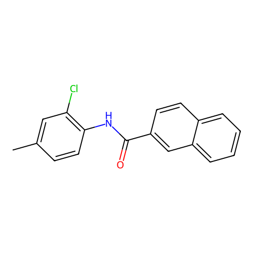 N-(2-chloro-4-methylphenyl)naphthalene-2-carboxamide structure