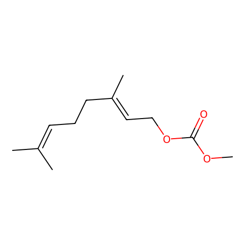 3,7-Dimethylocta-2,6-dienyl methyl carbonate structure