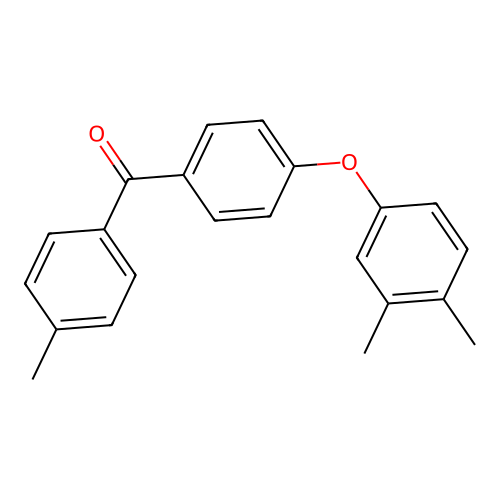 [4-(3,4-Dimethylphenoxy)phenyl](4-methylphenyl)methanone structure