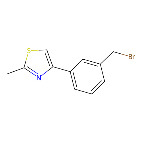4-[3-(Bromomethyl)phenyl]-2-methyl-1,3-thiazole structure