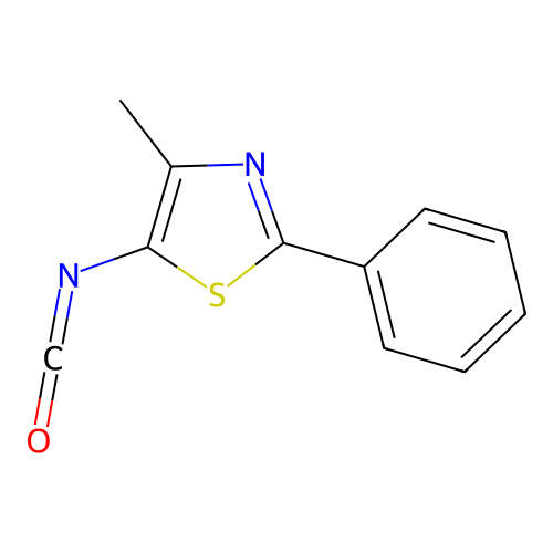 5-Isocyanato-4-methyl-2-phenyl-1,3-thiazole structure