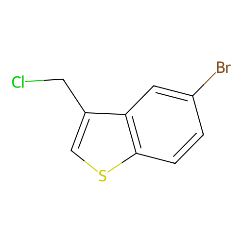 5-Bromo-3-(chloromethyl)-1-benzothiophene structure