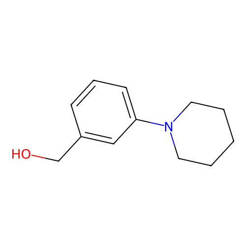 (3-Piperidinophenyl)methanol structure
