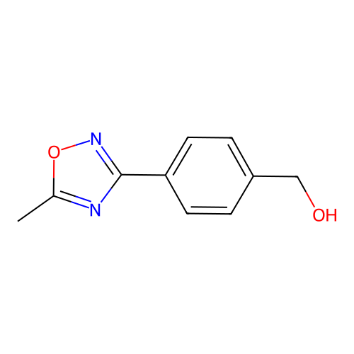 [4-(5-Methyl-1,2,4-oxadiazol-3-yl)phenyl]methanol structure