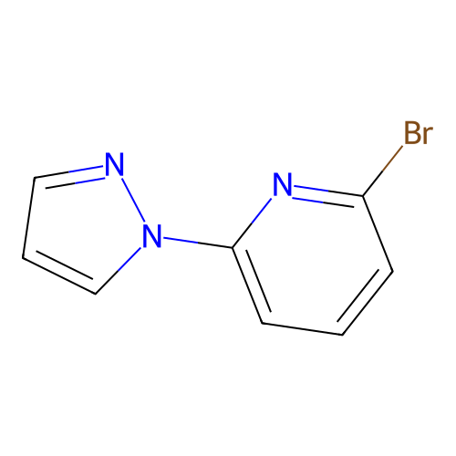 2-Bromo-6-(1H-pyrazol-1-yl)pyridine structure