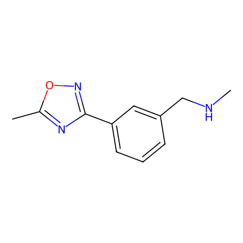 N-methyl-N-[3-(5-methyl-1,2,4-oxadiazol-3-yl)benzyl]amine structure