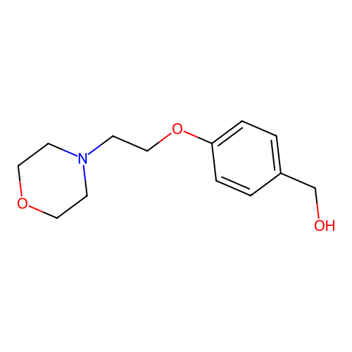 [4-(2-Morpholin-4-ylethoxy)phenyl]methanol structure