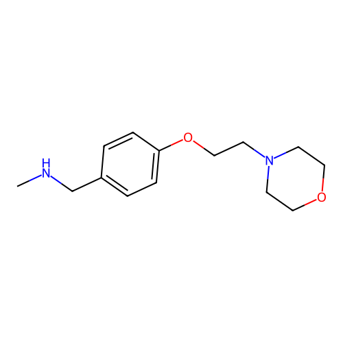 N-Methyl-N-[4-(2-morpholin-4-ylethoxy)benzyl]amine structure