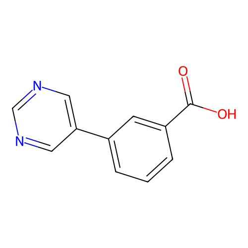 3-Pyrimidin-5-yl-benzoic acid structure