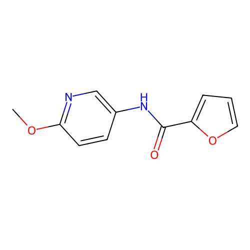 N-(6-methoxypyridin-3-yl)furan-2-carboxamide structure
