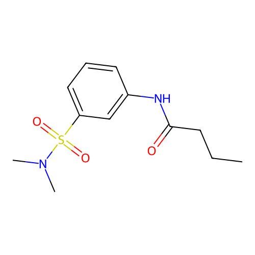 n-(3-(n,n-Dimethylsulfamoyl)phenyl)butyramide structure