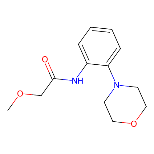 2-Methoxy-N-(2-morpholinophenyl)acetamide structure