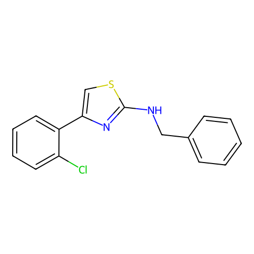 N-benzyl-4-(2-chlorophenyl)-1,3-thiazol-2-amine structure