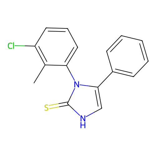 1-(3-chloro-2-methylphenyl)-5-phenyl-1H-imidazole-2-thiol structure