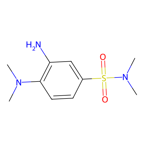 3-amino-4-(dimethylamino)-N,N-dimethylbenzene-1-sulfonamide structure