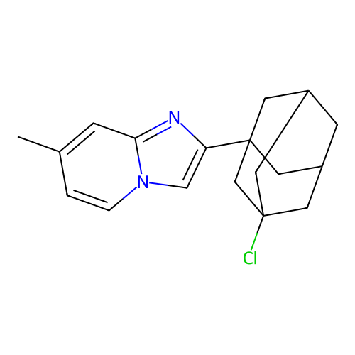2-(3-Chloroadamantan-1-yl)-7-methylimidazo[1,2-a]pyridine structure