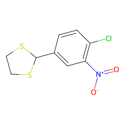 2-(4-Chloro-3-nitrophenyl)-1,3-dithiolane structure