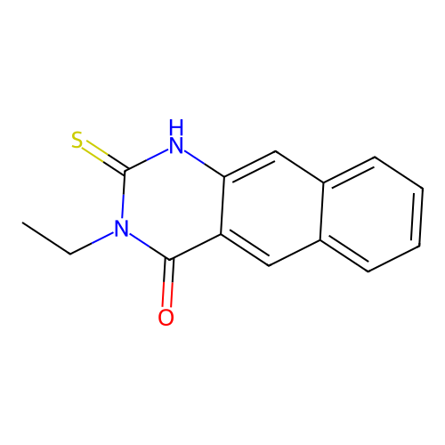 3-ethyl-2-sulfanyl-3H,4H-benzo[g]quinazolin-4-one structure