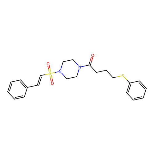 1-[4-(2-Phenylethenesulfonyl)piperazin-1-yl]-4-(phenylsulfanyl)butan-1-one structure