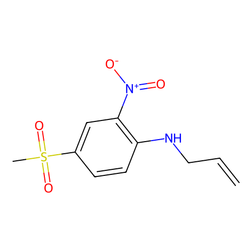 n-Allyl-4-(methylsulfonyl)-2-nitroaniline structure