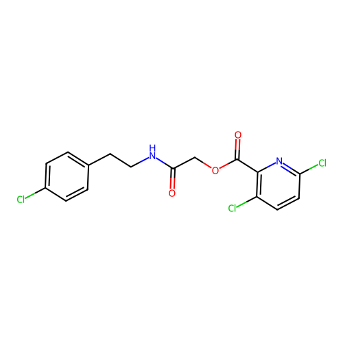 {[2-(4-Chlorophenyl)ethyl]carbamoyl}methyl 3,6-dichloropyridine-2-carboxylate structure